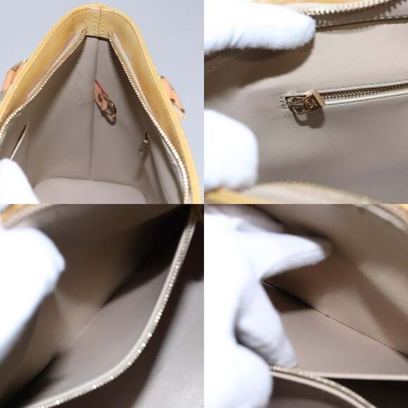 LOUIS VUITTON Monogram Vernis Houston Hand Bag Beige M91004 - Picture 13 of 13